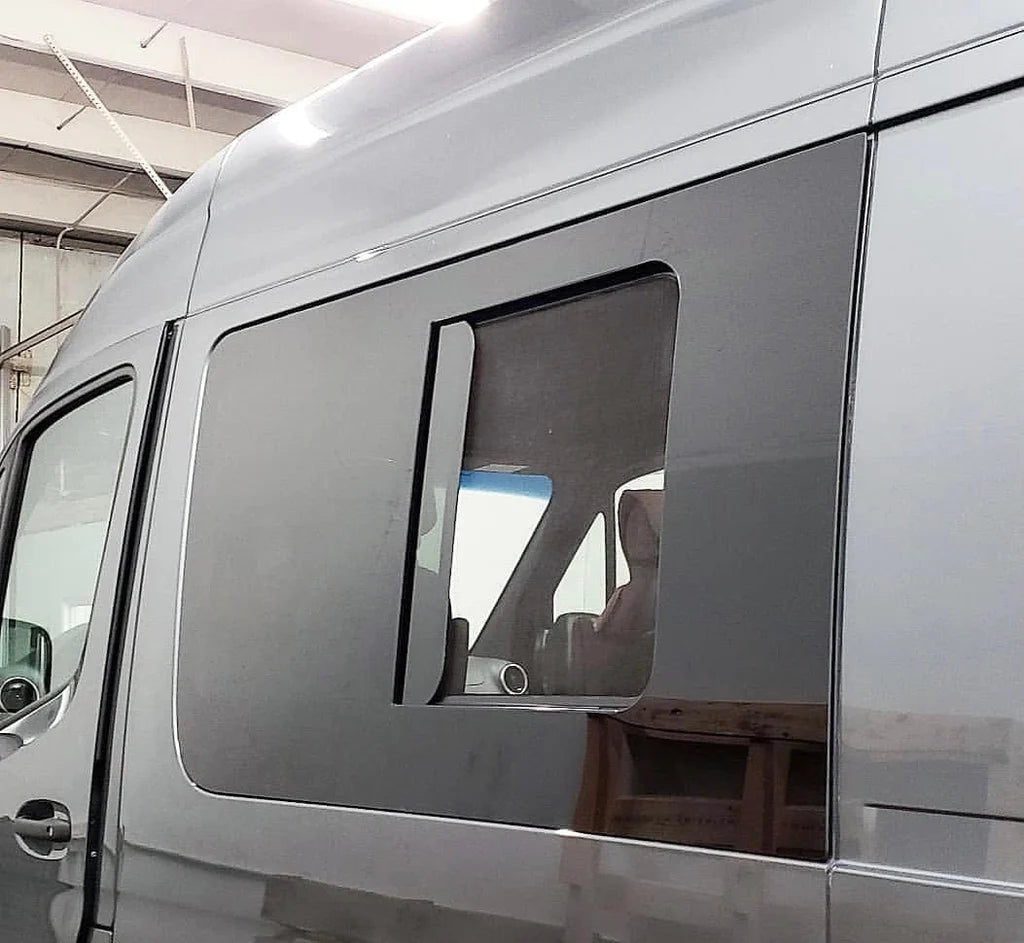 AM Auto - Sprinter - Driver Side - Forward Window - Half Slider w/ Scr ...