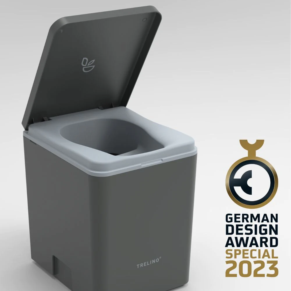 Trelino Evo L Portable Composting Toilet (White or Dark Gray) - Vanlife  Outfitters