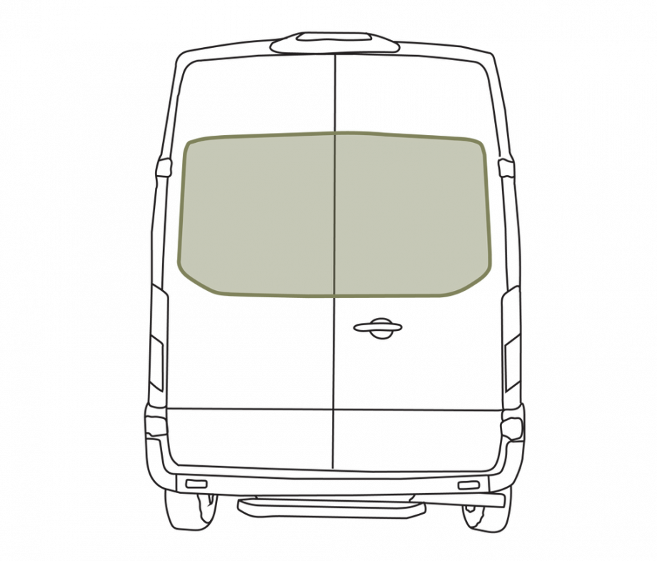 Ford Transit Rear Door Window Covers (Pair)