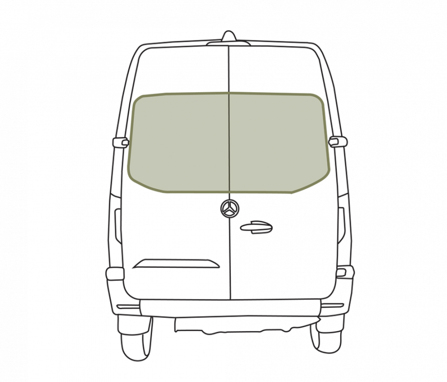 Mercedes Sprinter Rear Door Window Covers (Pair)